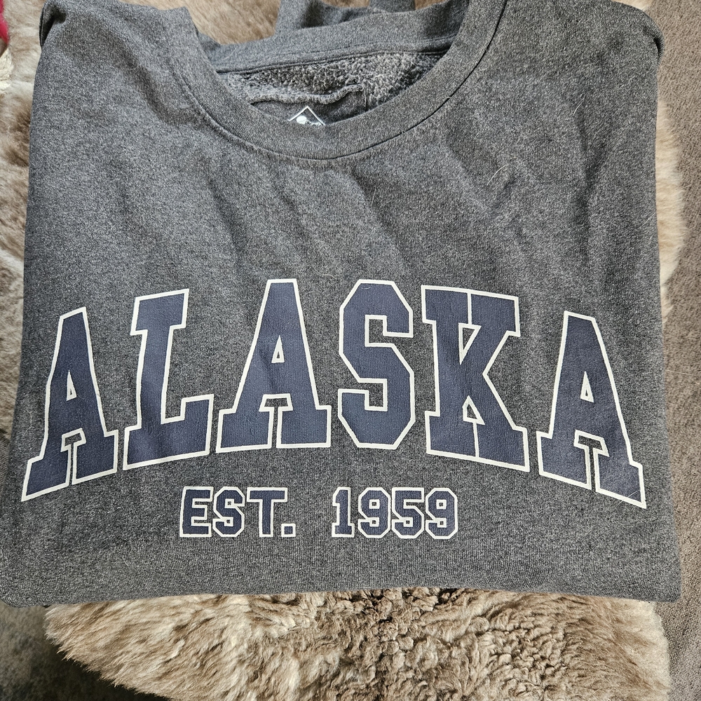 Gray Alaska Crew Neck Sweater